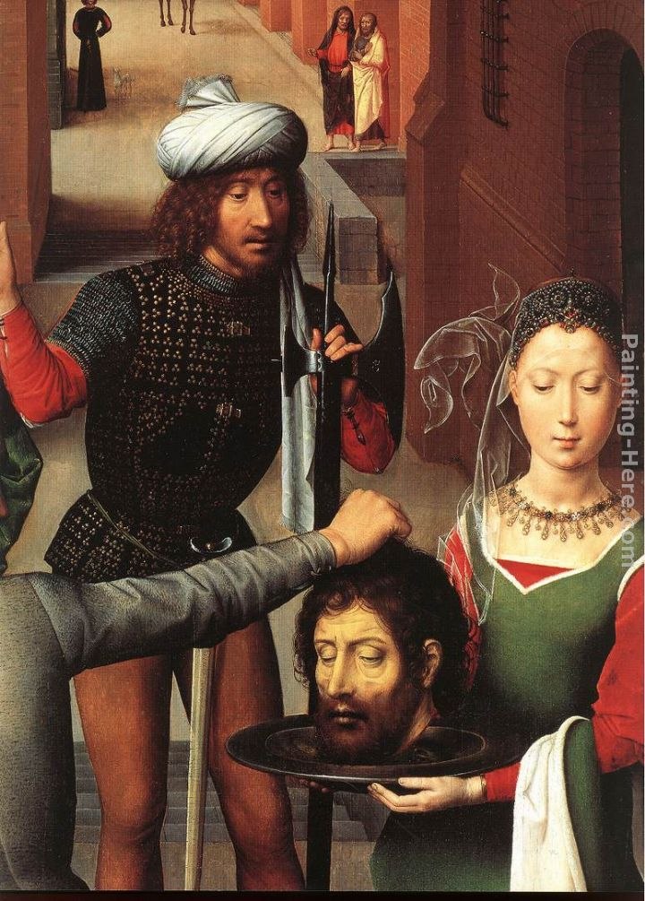 Hans Memling St John Altarpiece [detail 2, left wing]